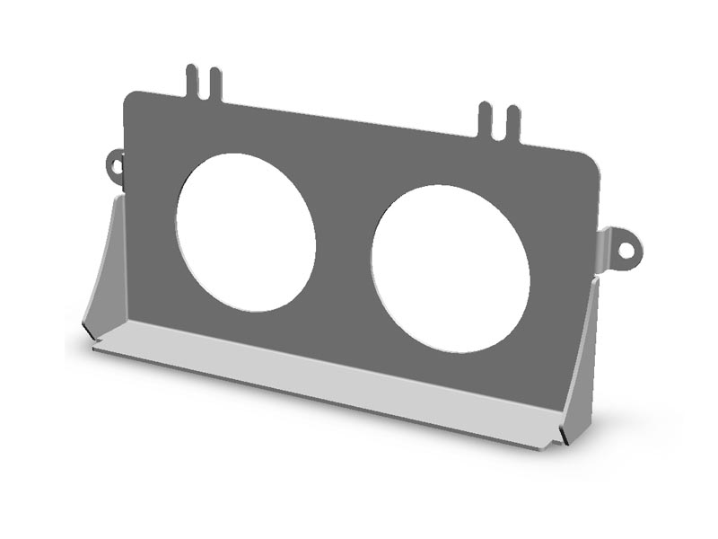 (05-07) Impreza - Ashtray Gauge Bezel w/ (2) 52mm (Brushed)
